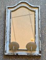 Spiegel met kandelaars, Antiek en Kunst, Ophalen of Verzenden, Overige vormen, Minder dan 50 cm, Minder dan 100 cm