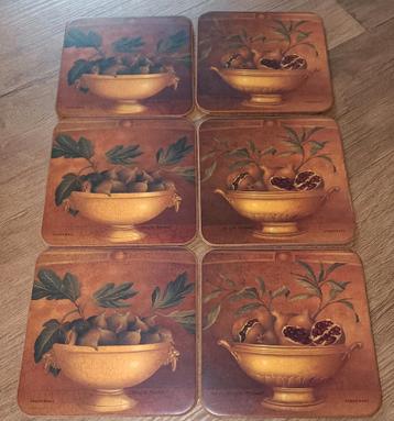 Pimpernel onderzetters 6 stuks vintage beschikbaar voor biedingen