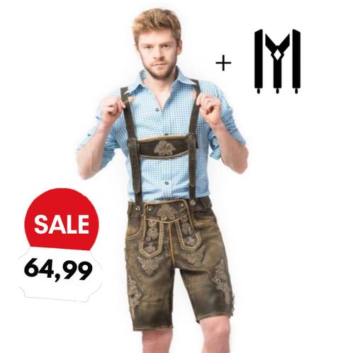 SALE! Retourdeal premium kort/lang lederen lederhose  OP=OP!, Kleding | Heren, Carnavalskleding en Feestkleding, Nieuw, Kleding