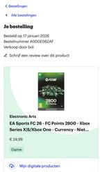 €25 XBOX series X/S/XBOX one eafc26 tegoed, Eén persoon, Cadeaubon, Overige typen