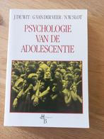 De Wit, v/d Veer, Slot - Psychologie van de adolescentie, Boeken, Ophalen of Verzenden, Zo goed als nieuw, HBO