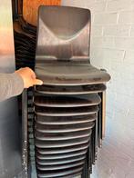 Partij vintage retro horeca kerk cafe stapelstoelen, Huis en Inrichting, Barkrukken, 5 krukken of meer, Ophalen of Verzenden, Zo goed als nieuw