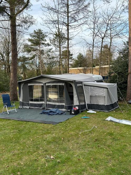 Dorema President XL300 Voortent Maat 11 + Aanbouw, Caravans en Kamperen, Voortenten en Luifels, Gebruikt, Dorema, Ophalen