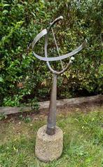 Massief koperen zonnewijzer, Tuin en Terras, Ophalen, Gebruikt