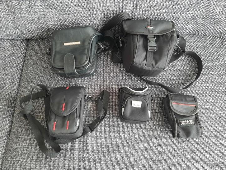 Diverse Fototoestel Opbergtasjes - Verschillende Maten, Audio, Tv en Foto, Fotografie | Fototassen, Gebruikt, Schoudertas, Overige merken