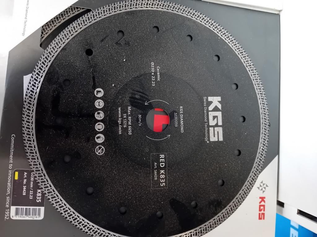 Nieuwe KGS Diamantschijf RED K835 - 230mm, Nieuw, Ophalen of Verzenden, CH-9100 Herisau, Switzerland, Info@kgs.swiss
