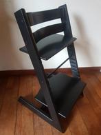 Zwarte (én witte) Stokke tripp trapp kinderstoel, Ophalen, Zo goed als nieuw, Meegroeistoel, Aanschuifbaar