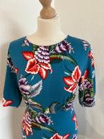 King Louie maat M prachtige midi jurk blauw 453, Maat 38/40 (M), Blauw, Ophalen of Verzenden, Zo goed als nieuw