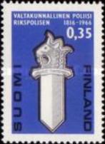 FINLAND 1966 150j. Staatspolitie, Michel: 615, Postfris., Postzegels en Munten, Postzegels | Europa | Scandinavië, Verzenden, Finland