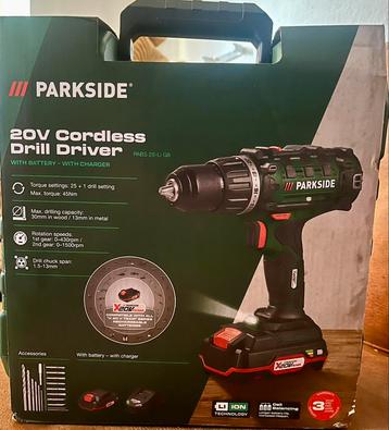 Parkside 20V accu-schroefboormachine Beste Koop 2025 (Nieuw beschikbaar voor biedingen