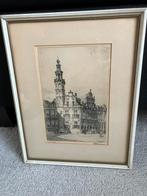 Ets Hendrikus Roodenburg oude stadhuis Den Haag, Ophalen of Verzenden