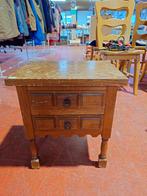 Houten bijzettafel/kastje, Ophalen, Rond, Minder dan 55 cm, 45 tot 60 cm