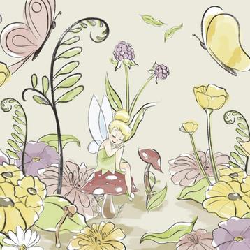 Tinkerbell fotobehang Tinker-Bell vlies behang Muurdeco4kids beschikbaar voor biedingen
