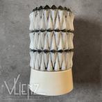 Vintage, midcentury plafondlamp cilinder, frosted glass lamp, Huis en Inrichting, Gebruikt, -, -, Ophalen of Verzenden