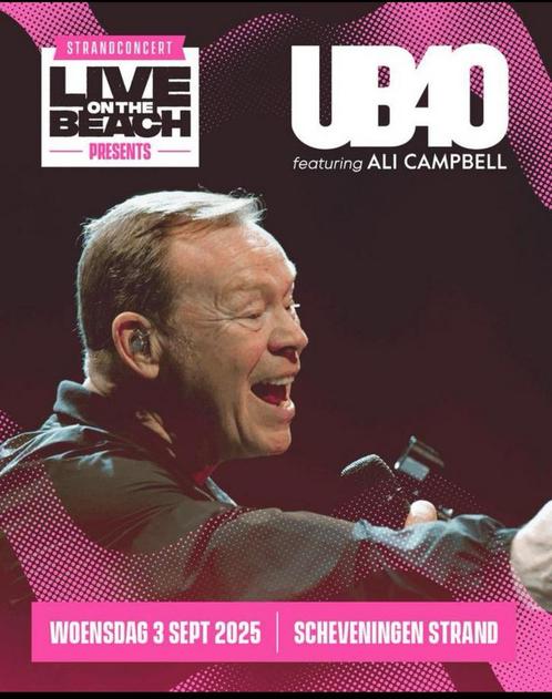 UB40 ticket, Tickets en Kaartjes, Concerten | Overige, Eén persoon, September
