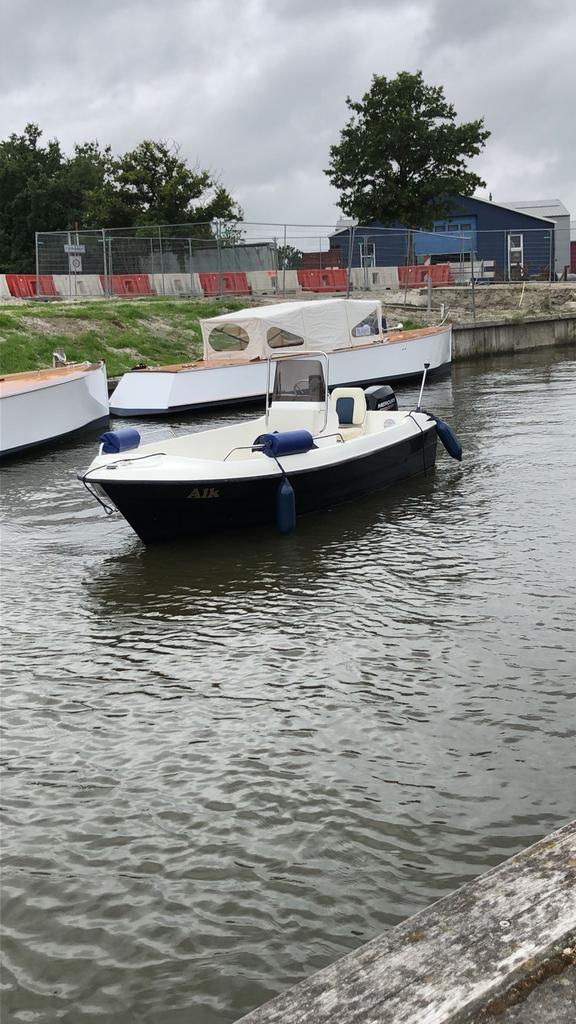 Sea Finder 435 + 20 pk Mercury buitenboordmotor, Watersport en Boten, Vis- en Consoleboten, Gebruikt, 10 tot 30 pk, 3 tot 6 meter