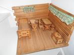 HOUTEN POPPENHUIS LEDIKANT STOELEN TAFEL KISTJE BANKJE BED, Kinderen en Baby's, Speelgoed | Houten speelgoed, Ophalen of Verzenden