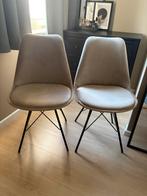 Kick Velvet Eetkamerstoelen - Champagne - 2 stuks, Huis en Inrichting, Stoelen, Ophalen, Zo goed als nieuw, Overige kleuren, Twee