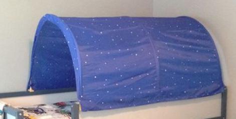 Bedtent Ikea Loft. Blauw, Kinderen en Baby's, Speelgoed | Speeltenten, Gebruikt, Ophalen of Verzenden