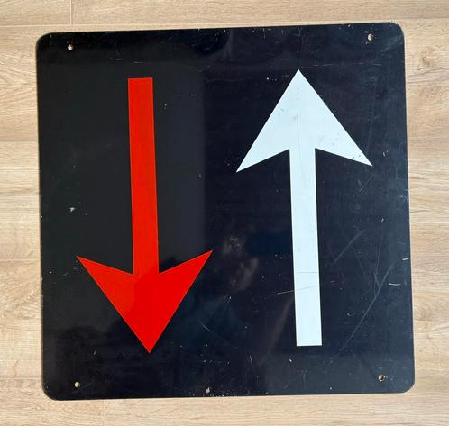 Verkeersbord tegenliggers moeten voorrang verlenen 60x60, Verzamelen, Overige Verzamelen, Gebruikt, Ophalen
