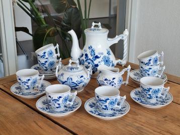 Zwiebelmuster Regout Koffieservies 8 personen  