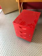 Rood Kastje - Nachtkastje/Buro Kastje, Huis en Inrichting, Kasten | Ladekasten, Ophalen, Gebruikt, 50 tot 100 cm, Minder dan 100 cm