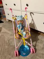 Baby Born Pop met wandelwagen, Ophalen, Zo goed als nieuw, Babypop