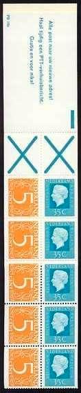 Nederland Postzegelboekje 19b postfris 1975, Postzegels en Munten, Postzegels | Nederland, Ophalen of Verzenden, Na 1940, Postfris