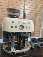 Smeg 50's Style handmatige espressomachine EGF03CREU, Ophalen of Verzenden, Zo goed als nieuw, Espresso apparaat, Koffiebonen
