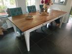 Teakhouten eetkamer tafel, Huis en Inrichting, Tafels | Eettafels, Ophalen, Gebruikt, 100 tot 150 cm, Teakhout