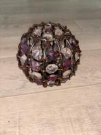 Decoratieve Kandelaar met Kristallen, Wit, Ophalen of Verzenden, Zo goed als nieuw, Metaal