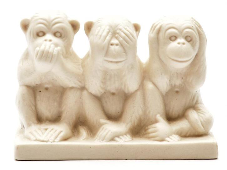 Horen, zien & zwijgen van Goebel W. Germany, Verzamelen, Beelden en Beeldjes, Zo goed als nieuw, Dier, Ophalen of Verzenden