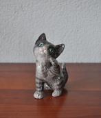 Vintage Goebel Tabby Cat Poes Kat Kitten 9 cm, Gebruikt, Beeldje of Figuurtje, Ophalen, Hond of Kat