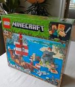 LEGO Minecraft Avontuur op het piratenschip set 21152, Kinderen en Baby's, Speelgoed | Duplo en Lego, Ophalen of Verzenden, Zo goed als nieuw