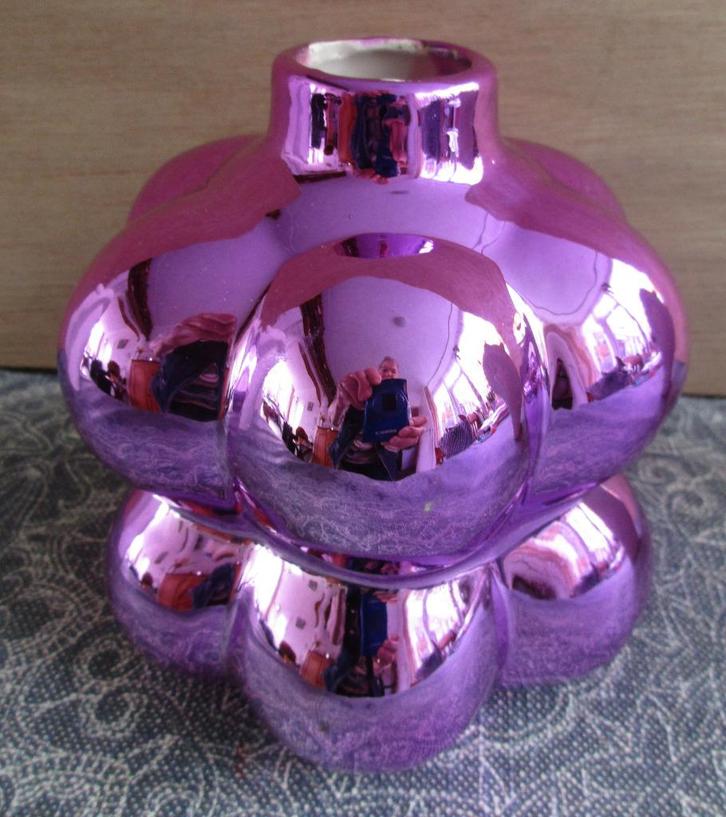 nieuwe wolken vaas roze 12 x 12 x 12, Huis en Inrichting, Woonaccessoires | Vazen, Nieuw, Overige kleuren, Minder dan 50 cm, Overige materialen