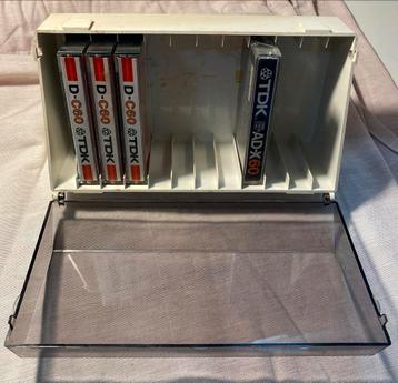 Vintage 70’s/80’s Cassette Opbergsysteem Brilliant Plastic beschikbaar voor biedingen