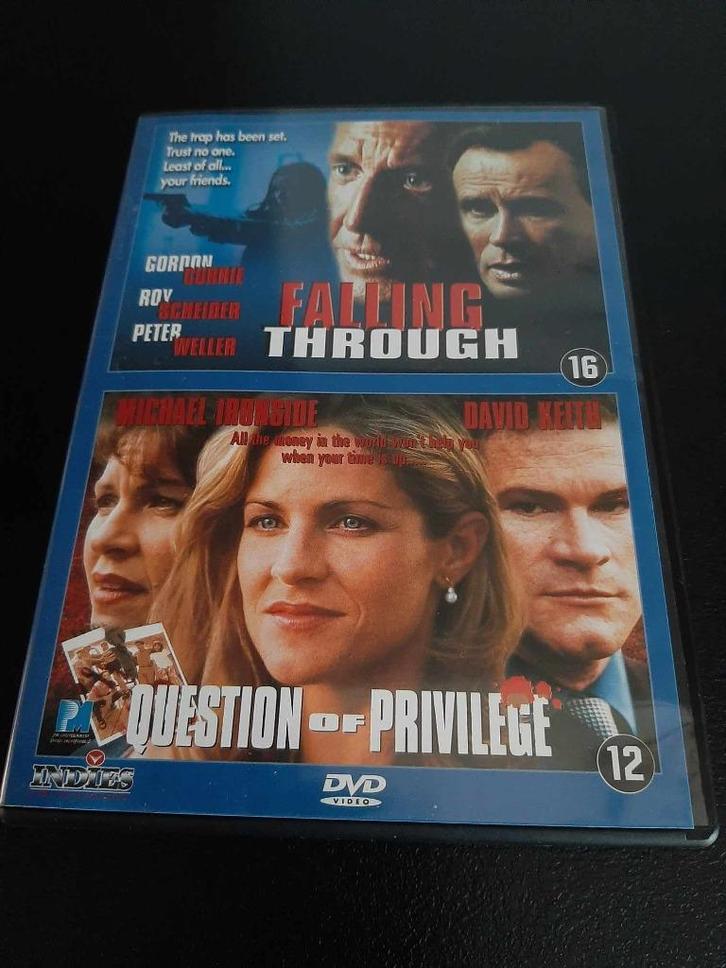 Falling through/Question of privilege, Roy Scheider!, Cd's en Dvd's, Dvd's | Thrillers en Misdaad, Gebruikt, Overige genres, Vanaf 12 jaar