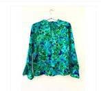 ZARA groen blauwe leuke blouse satijn look 36 CHCS, Kleding | Dames, Blouses en Tunieken, Zara, Ophalen of Verzenden, Zo goed als nieuw