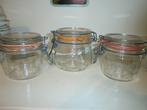 Vintage weckpotten Le Parfait 3 stuks, Ophalen of Verzenden, Gebruikt