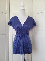 Toi & Moi blauwe zuiver zijde blouse top M (valt als S), Kleding | Dames, Maat 38/40 (M), Blauw, Ophalen of Verzenden, Toi et Moi