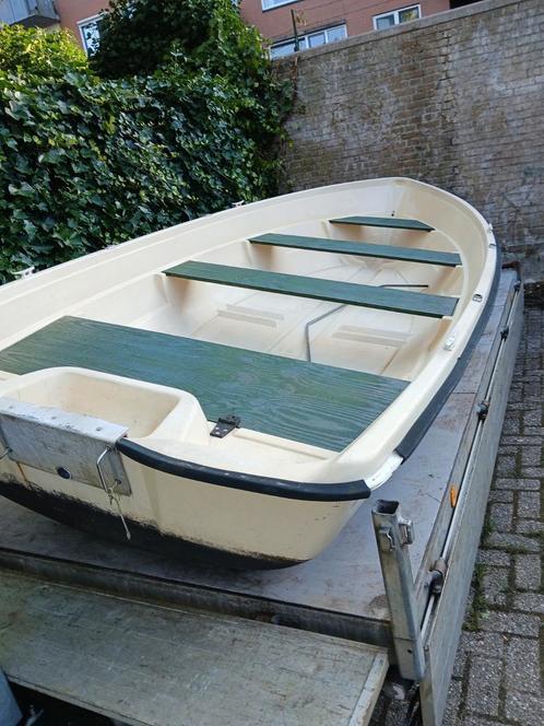 Roeiboot Theri 440, Watersport en Boten, Roeiboten, Gebruikt, Polyester, Met roeispanen of peddels, Ophalen