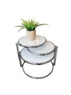 Space Age design salontafel/bijzettafel, Leitmotiv, Ophalen, 50 tot 100 cm, Rond, Zo goed als nieuw