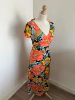 King Louie maat 42 kleurrijke midi shiloh jurk 2915, Maat 42/44 (L), Oranje, Ophalen of Verzenden, Zo goed als nieuw