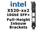 Intel X520-DA2 SR2 10GbE Full-Height FH & LP Inbouw Brackets, Computers en Software, Netwerkkaarten, Nieuw, Ophalen of Verzenden