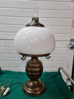 -	olielamp groot elektrische messing,, Huis en Inrichting, Ophalen of Verzenden