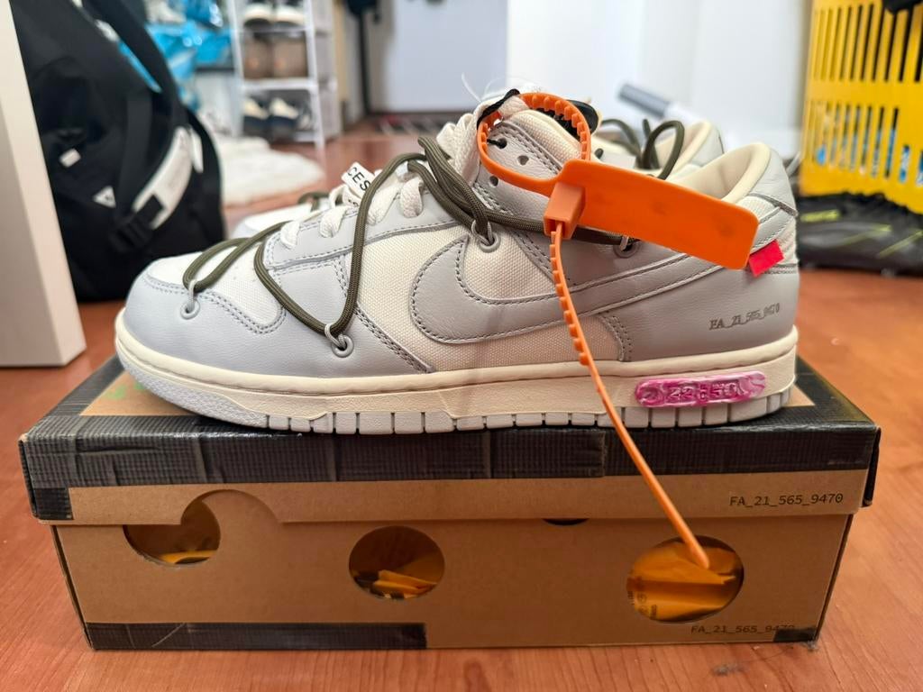 Nike Off white dunk Lot 22- size US8.5/EU 42, Ophalen of Verzenden, Nieuw, Overige kleuren