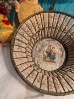 Vintage Brocante Mand met Romantisch Tafereel, Ophalen of Verzenden