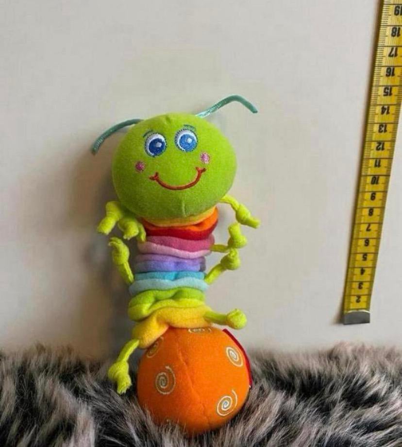 Rups knuffel. Tril functie, Kinderen en Baby's, Speelgoed | Knuffels en Pluche, Verzenden, Zo goed als nieuw, Overige typen