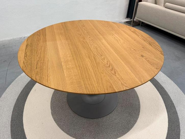 Nieuw Leolux Columna eettafel Eiken hout Design Tafel 130, Huis en Inrichting, Tafels | Eettafels, Nieuw, 50 tot 100 cm, 200 cm of meer