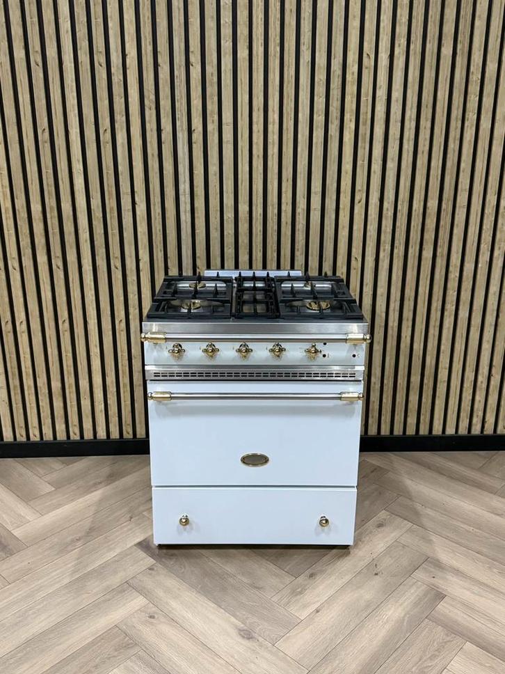 Prachtig Lacanche Fornuis 70cm Gas Wit + Hete Lucht, Witgoed en Apparatuur, Fornuizen, Vrijstaand, Gas, 5 kookzones of meer, 90 tot 95 cm